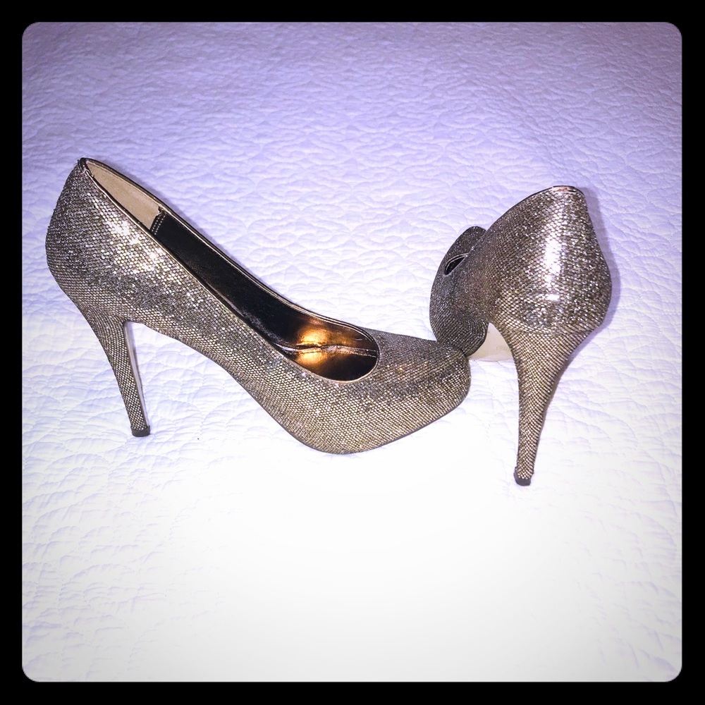 Gold platform Stilletos
